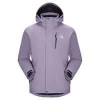 骆驼男装三防冲锋衣男户外三合一夹克可拆卸连帽外套防风防水内胆