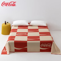 可口可乐 亲肤磨毛加厚床单单件防脏被罩 千禧之乐 230cm*245cm