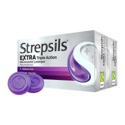 使立消 英国进口Strepsils使立消嗓子润喉糖清凉薄荷喉咙痛教师黑加仑2盒