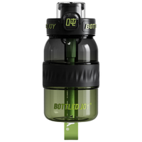 吨吨 BOTTLED JOY 吨吨桶大容量水杯冰箱冷水壶畅吨吨塑料杯子儿童便携水杯吨吨杯 渐变绿魔黑泽550ml