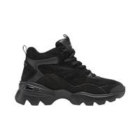 斯凯奇(Skechers)女鞋秋冬中高帮厚底增高休闲运动鞋加绒保暖短靴167844 全黑色/BBK 39