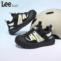 LEE KIDS 童鞋 秋季儿童跑步鞋  时尚透气防滑运动鞋 黑色