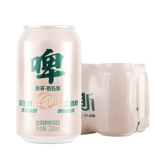 秋林格瓦斯饮料啤酒风味格瓦斯饮料330ml*6罐非酒精