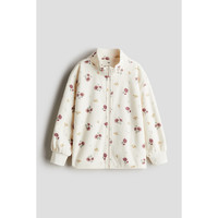 H&M HM童装男童女童外套2024冬季新款保暖时尚印花抓绒外套1234503