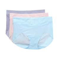 Aimer 爱慕 KIKI系列 女士三角内裤套装 AM221371 3条装(蓝+紫+粉) M