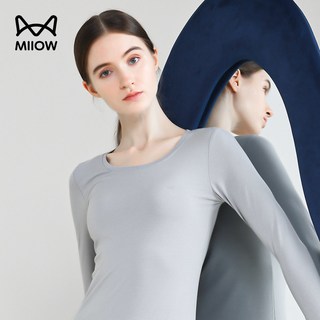 猫人秋衣秋裤套装女纯棉全棉毛衫薄款打底女士保暖内衣冬季修身