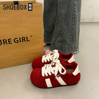 SHOEBOX 女士大头德训鞋 2025秋季内增高平底休闲板鞋