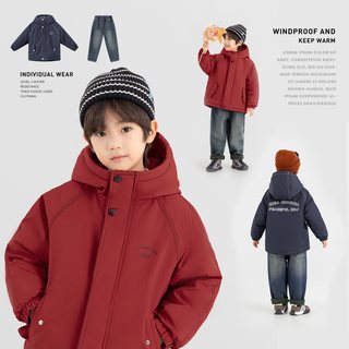 多多家男童棉服外套防泼水儿童棉袄秋冬2025冬装中大童上衣潮