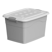 佳帮手收纳箱衣服整理箱储物箱玩具衣物收纳盒塑料箱搬家箱子带轮80L 爆品·80L【62*45*38cm】2扣