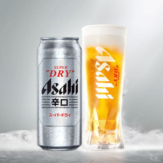 移动端、淘金币可用：朝日啤酒 超爽 辛口啤酒 500ml*12听