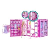 Barbie 芭比 双层新梦幻衣橱公主多套换装儿童女孩过家家玩具