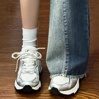 卡帕 复古百搭厚底老爹鞋女秋冬网面潮流休闲运动鞋男情侣轻便跑步鞋子