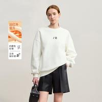 AMII 2025冬季落肩袖刺绣保暖长袖上衣女