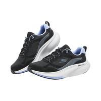 斯凯奇（Skechers）2024年秋季女款高回弹健步鞋复古配色125060 黑色/薰衣草色/BKLV 37.5