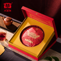 大益 传奇1975 普洱茶 年份普洱 茶叶礼盒 10年陈熟饼茶357g