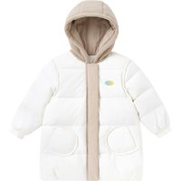 YeeHoO英氏儿童羽绒服冬季男童女童三防羽绒外套2024 晨光白【85%白鸭绒】 90cm-充绒量42g