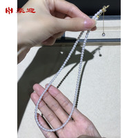 豪迎 日本akoya海水珍珠小baby珠项链 小米珠正圆无暇小灯泡彩凛珠 项链40cm+5cm调节链 2.5-3mm