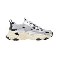 斯凯奇（Skechers）男鞋黑色老爹鞋复合底系带透气跑步鞋232490 灰色/银色/GYSL 41.5