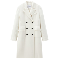 太平鸟西装双面呢大衣 米白 XS 150