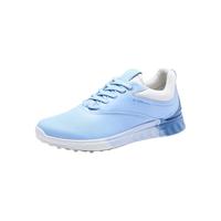 爱步(ECCO)高尔夫球鞋女 防水稳定耐磨户外运动休闲鞋 高尔夫S3 102963 风铃蓝/复古蓝10296360911 39