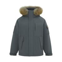 雪中飞 工装连帽羽绒服 （男女同款，多色可选）X40140813X