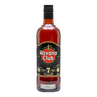 哈瓦纳俱乐部行货 朗姆酒 古巴原瓶陈酿洋酒烈酒基酒 黑朗姆 700mL 1瓶 7年陈酿