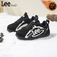 LEE KIDS 防滑 儿童运动鞋 36 【内长23.1cm适合脚长22.1-22.6cm】 黑色【加绒】