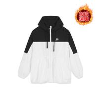 乔丹 【保暖加绒】户外风衣女式秋冬宽松休闲经绒梭织风衣