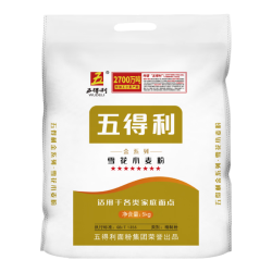 五得利 WUDELI）面粉金系列八星雪花小麦粉10斤 中筋多用途馒头饼面条 八星面粉10斤