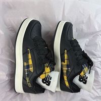 new balance 新百伦赵露思同款苏格兰条纹黑色面包复古百搭情侣运动