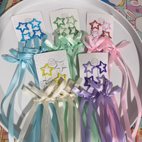 铭殿阁 蝴蝶结飘带编发发夹星星发夹套装丝带发卡扎双马尾发带麻花辫头饰