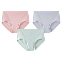 松山棉店 莫代尔大码女士内裤胖mm三角裤高弹力内裤女5A抑菌春夏款 3条装