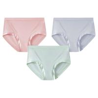 松山棉店 莫代尔大码女士内裤胖mm三角裤高弹力内裤女5A抑菌春夏款 3条装