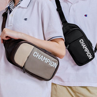 Champion 冠军胸包男美式运动情侣腰包小肩包秋季新款挎包女休闲 深棕（竖版logo） 均码