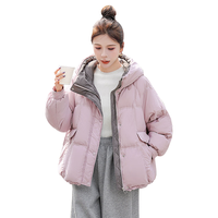 丝柏舍 SPECIAL90绒宽松羽绒服女2025冬装新款连帽长袖单排扣休闲外套