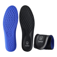 汗燃加厚男士真皮吸汗抗菌减震透气鞋垫舒适缓震鞋垫 黑色（1双） 41-42码