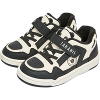 泰兰尼斯儿童板鞋冬季童鞋男童黑白熊猫休闲鞋软底女童运动鞋 白/黑 33码 内长21.5cm适合脚长20.0cm