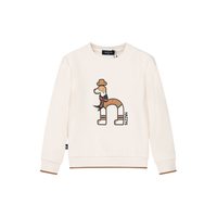 哈吉斯 童装男女童卫衣24冬新中大童短绒保暖套头上衣