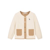 哈吉斯 童装男女童外套2025秋新中大童摇粒绒上衣