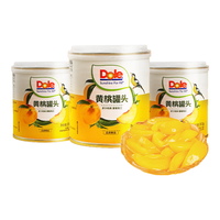 DOLE都乐糖水型黄桃桃条罐头312g砀山桃当季采摘无菌工艺无防腐剂罐头 糖水型黄桃桃条罐头312g*3罐