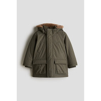 H&M HM童装儿童男童棉袄2025年冬季新款疏水夹棉立领派克大衣1293485