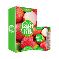 天喔 荔枝汁250ml*24盒整箱装 果汁0脂肪果味饮料小包便携饮品 荔枝汁250ml*24整箱装