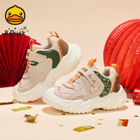  B.Duck/小黄鸭 加绒 儿童运动鞋  28 码 适合脚长16.7-17.2cm 卡其