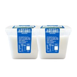 天润 新疆奶盖方桶酸奶低温全脂发酵乳800g*2