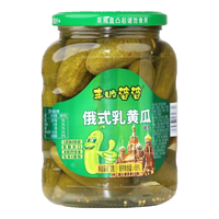 丰收婆婆酸黄瓜670g 俄式乳黄瓜汉堡西餐青瓜配菜咸菜方便速食 俄式乳黄瓜670g