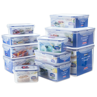 乐扣乐扣塑料保鲜盒饭盒微波炉碗分隔密封盒便当储物盒餐盒水果保鲜盒 圆形【1400ml】