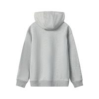 FILA 斐乐款男女连帽卫衣2025秋季休闲宽松针织长袖上衣 【加绒】烟花云灰-MG 3XL 190/108A/XXXL