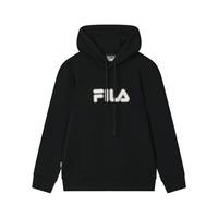 FILA 斐乐款男女连帽卫衣2025秋季休闲宽松针织长袖上衣 浅雾灰-GY XS 160/84A/XS