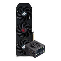 撼讯RX 9060XT暗黑犬 16G/8G游荡者电竞游戏独立显卡OC超频AI设计绘图视频渲染直播独显 RX9060XT 16G暗黑犬黑色+鑫谷N650W