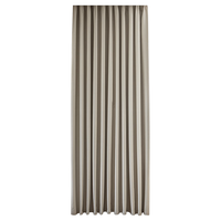 水星家纺免打孔窗帘遮光卧室全遮光布遮阳客厅简易伸缩杆2.8x2.0m高云山蓝 云山蓝-遮光度95%送杆